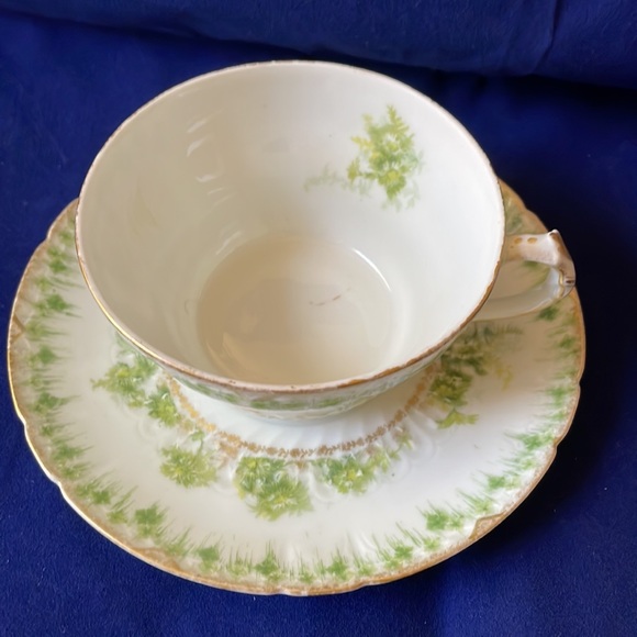 GDA Limoges France porcelain tea cup & saucer set antique - Picture 2 of 13